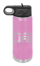 Load image into Gallery viewer, Teacher Life Laser Engraved Water Bottle (Etched)
