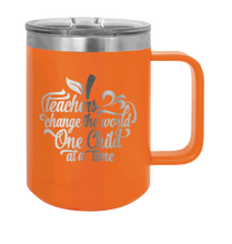 Load image into Gallery viewer, Teachers Change the World Laser Engraved  Mug (Etched)
