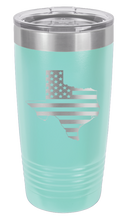 Load image into Gallery viewer, Texas State American Flag Laser Engraved Tumbler (Etched)

