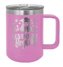 Load image into Gallery viewer, The Adventure Begins 1 Laser Engraved  Mug (Etched)
