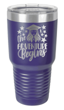 Load image into Gallery viewer, The Adventure Begins 1 Laser Engraved Tumbler (Etched)
