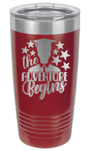 Load image into Gallery viewer, The Adventure Begins 2 Laser Engraved Tumbler (Etched)
