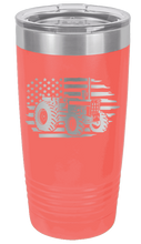 Load image into Gallery viewer, Tractor Flag Laser Engraved Tumbler (Etched)
