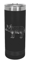 Load image into Gallery viewer, Pig Laser Engraved Skinny Tumbler (Etched)
