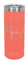 Load image into Gallery viewer, Pig Laser Engraved Skinny Tumbler (Etched)
