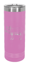 Load image into Gallery viewer, Pig Laser Engraved Skinny Tumbler (Etched)
