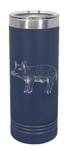 Load image into Gallery viewer, Pig Laser Engraved Skinny Tumbler (Etched)
