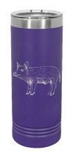 Load image into Gallery viewer, Pig Laser Engraved Skinny Tumbler (Etched)
