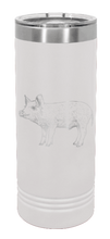 Load image into Gallery viewer, Pig Laser Engraved Skinny Tumbler (Etched)
