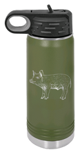 Load image into Gallery viewer, Pig Laser Engraved Water Bottle (Etched)
