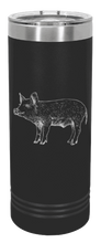 Load image into Gallery viewer, Pig 2 Laser Engraved Skinny Tumbler (Etched)
