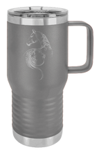 Load image into Gallery viewer, Floral Horse Laser Engraved Mug (Etched)
