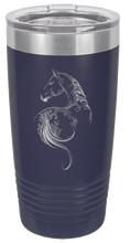 Load image into Gallery viewer, Floral Horse Laser Engraved Tumbler (Etched)

