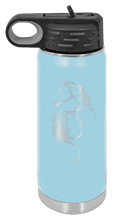 Load image into Gallery viewer, Floral Horse Laser Engraved Water Bottle (Etched)
