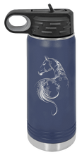 Load image into Gallery viewer, Floral Horse Laser Engraved Water Bottle (Etched)
