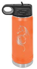 Load image into Gallery viewer, Floral Horse Laser Engraved Water Bottle (Etched)
