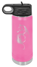 Load image into Gallery viewer, Floral Horse Laser Engraved Water Bottle (Etched)
