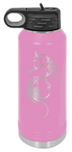 Load image into Gallery viewer, Floral Horse Laser Engraved Water Bottle (Etched)
