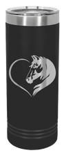 Load image into Gallery viewer, Horse Love Laser Engraved Skinny Tumbler (Etched)
