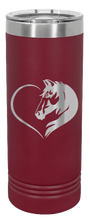 Load image into Gallery viewer, Horse Love Laser Engraved Skinny Tumbler (Etched)
