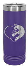 Load image into Gallery viewer, Horse Love Laser Engraved Skinny Tumbler (Etched)
