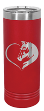 Load image into Gallery viewer, Horse Love Laser Engraved Skinny Tumbler (Etched)
