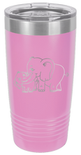 Load image into Gallery viewer, Elephants Laser Engraved Tumbler (Etched)
