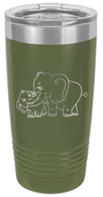 Load image into Gallery viewer, Elephants Laser Engraved Tumbler (Etched)
