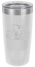 Load image into Gallery viewer, Elephants Laser Engraved Tumbler (Etched)
