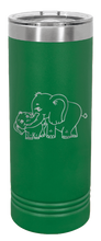 Load image into Gallery viewer, Elephant Laser Engraved Skinny Tumbler (Etched)
