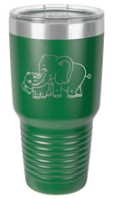 Load image into Gallery viewer, Elephants Laser Engraved Tumbler (Etched)
