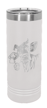 Load image into Gallery viewer, Cow with Bandana Laser Engraved Skinny Tumbler (Etched)
