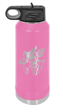 Load image into Gallery viewer, Cow with Bandana Laser Engraved Water Bottle (Etched)
