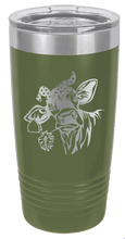 Load image into Gallery viewer, Cow with Bandana Laser Engraved Tumbler (Etched)*
