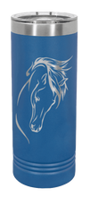 Load image into Gallery viewer, Horse 2 Laser Engraved Skinny Tumbler (Etched)
