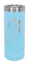 Load image into Gallery viewer, Horse 2 Laser Engraved Skinny Tumbler (Etched)
