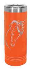 Load image into Gallery viewer, Horse 2 Laser Engraved Skinny Tumbler (Etched)
