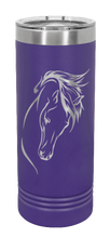 Load image into Gallery viewer, Horse 2 Laser Engraved Skinny Tumbler (Etched)
