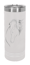 Load image into Gallery viewer, Horse 2 Laser Engraved Skinny Tumbler (Etched)
