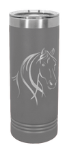 Load image into Gallery viewer, Horse 1 Laser Engraved Skinny Tumbler (Etched)
