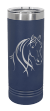 Load image into Gallery viewer, Horse 1 Laser Engraved Skinny Tumbler (Etched)
