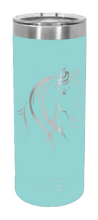 Load image into Gallery viewer, Horse 1 Laser Engraved Skinny Tumbler (Etched)
