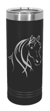 Load image into Gallery viewer, Horse 1 Laser Engraved Skinny Tumbler (Etched)
