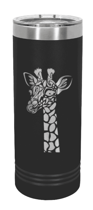 Giraffe Laser Engraved Skinny Tumbler (Etched)