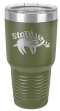 Load image into Gallery viewer, Sloth Laser Engraved Tumbler (Etched)
