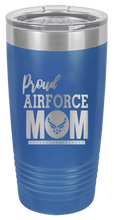 Load image into Gallery viewer, Proud U.S. Air Force Mom Laser Engraved Tumbler (Etched)
