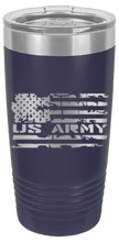 Load image into Gallery viewer, Army Flag Laser Engraved Tumbler (Etched)
