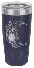 Load image into Gallery viewer, Sunflower Moon Laser Engraved Tumbler (Etched)
