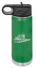 Load image into Gallery viewer, Semi Truck 2 Water Bottle Laser Engraved (Etched)
