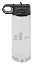 Load image into Gallery viewer, Semi Truck 2 Water Bottle Laser Engraved (Etched)
